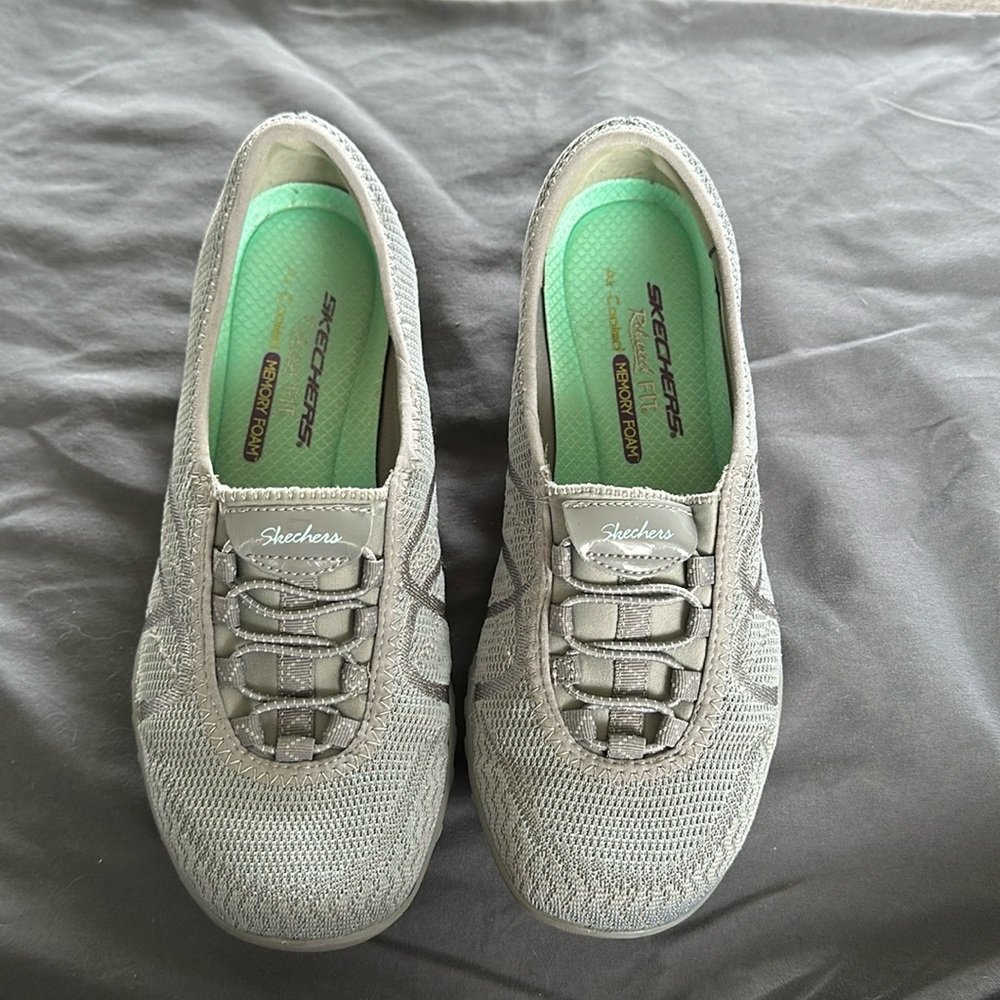 Skechers Relaxed Fit Air Cooling Memory Foam Slip Ons